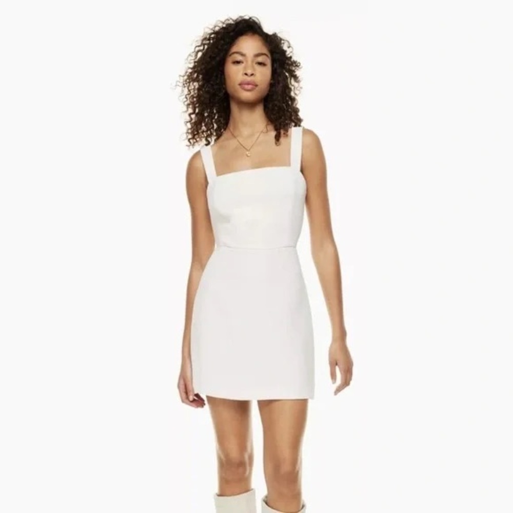 Wilfred new ecoulement white tie back dress size 4